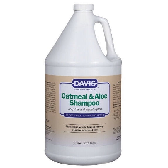 Oatmeal and Aloe Pet Shampoo Soothing Hypoallergenic Moisturizing Formula Gallon