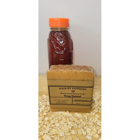 Oatmeal and Raw Honey Handcrafted Cold Process Artisan Soap