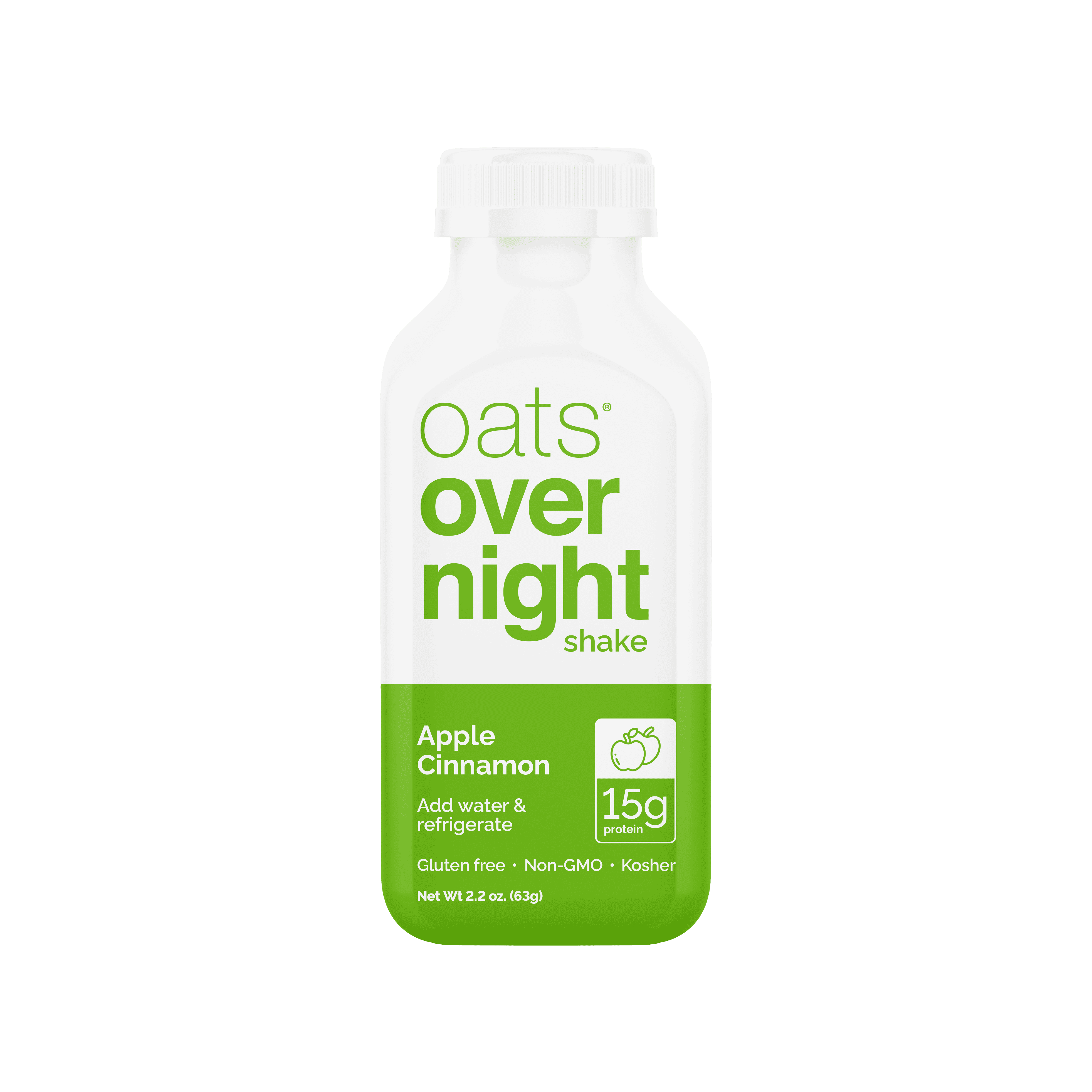 Oats Overnight Blueberry Muffin Bottled Shake - Gluten Free, Non-GMO, Vegan Friendly Breakfast Meal Replacement Shake with Powdered Oat Milk. 15g of