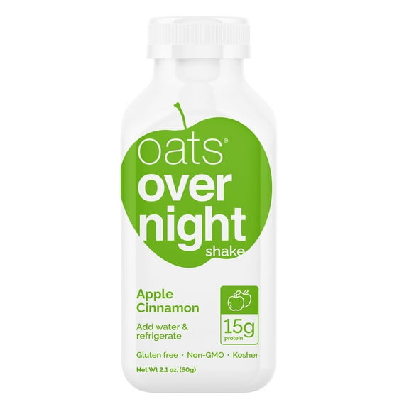 Oats Overnight Apple Cinnamon Protein Overnight Oatmeal Shake, 2.1 oz, 1 Count