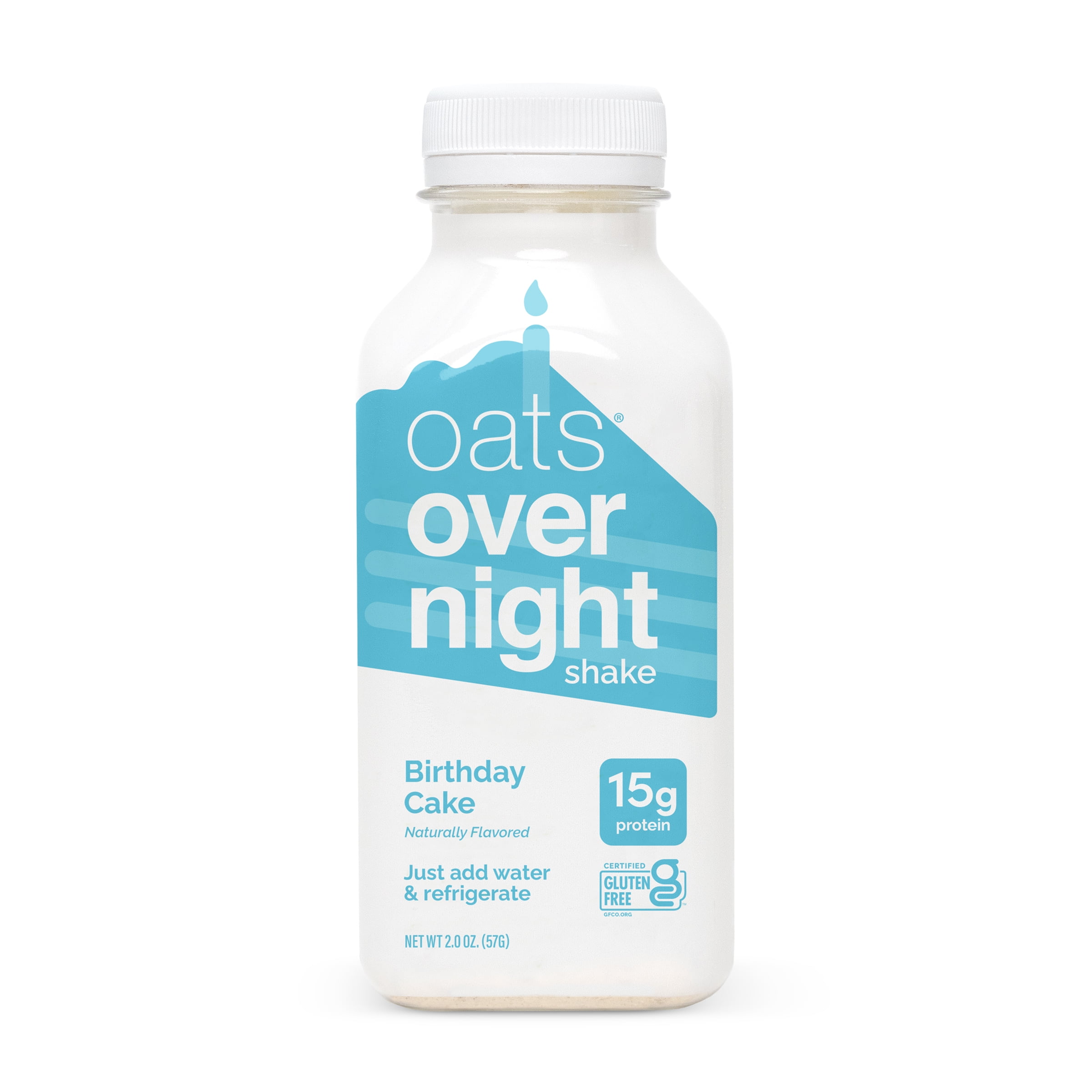 Oats Overnight Birthday Cake Protein Overnight Oatmeal Shake, 2 oz, 1 Count