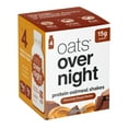 thumbnail image 1 of Oats Overnight Chocolate Peanut Butter Protein Overnight Oatmeal Shake, 4 pack, 1 of 7