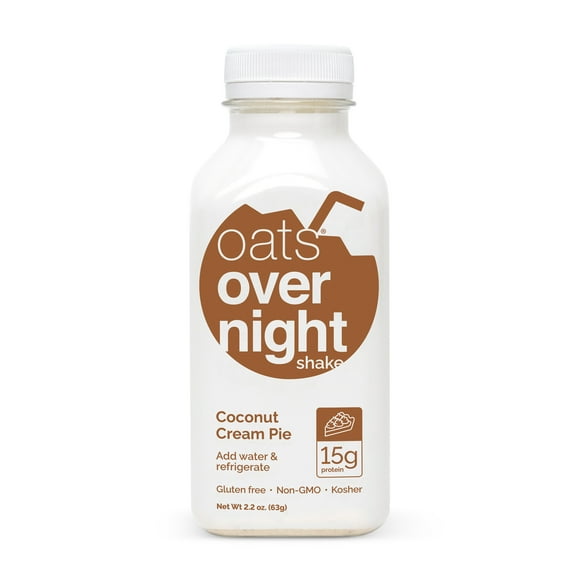 Oats Overnight- Coconut Cream Pie Protein Overnight Oatmeal Shake, 2.2 oz, 1 Count