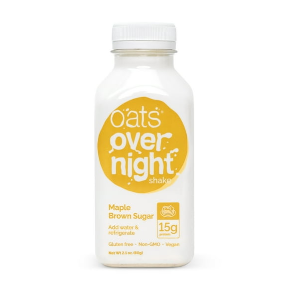 Oats Overnight Maple Brown Sugar Protein Overnight Oatmeal Shake, 2.1 oz, 1 Count