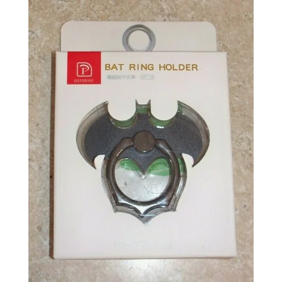 Oatsbasf Phone Ring Holder Finger Kickstand Batman 360 Rotation Metal Stand Ring