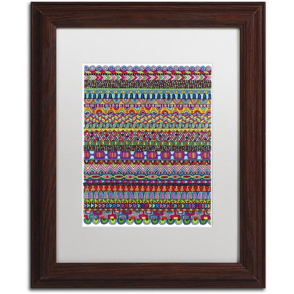 "Oaxaca Mat" Canvas Art by Hello Angel, White Matte, Wood Frame