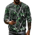 thumbnail image 1 of Oazcsf Black Camo Long Sleeve for Men Waffle Knit Warm Crew Neck Pullover Sweater Lightweight Casual Fall Sweatshirt Big and Tall Winter Tops, 1 of 5