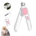 thumbnail image 1 of Oazouf LED Pet Nail Clippers with Light and File, Safe Mess-Free Grooming Tool for Small Medium Cats Dogs Rabbits Birds, Pink, 1 of 11