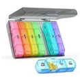 thumbnail image 1 of Oazouf Weekly Pill Organizer 4 Times a Day, Portable Travel Daily Pill Box with 28 Large Compartments for Pills Vitamin Fish Oil Supplements, 1 of 9