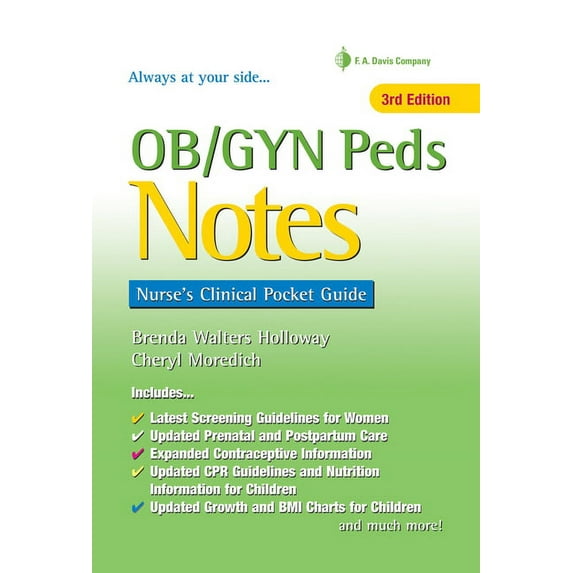 Ob/GYN Peds Notes: Nurse's Clinical Pocket Guide (Paperback)