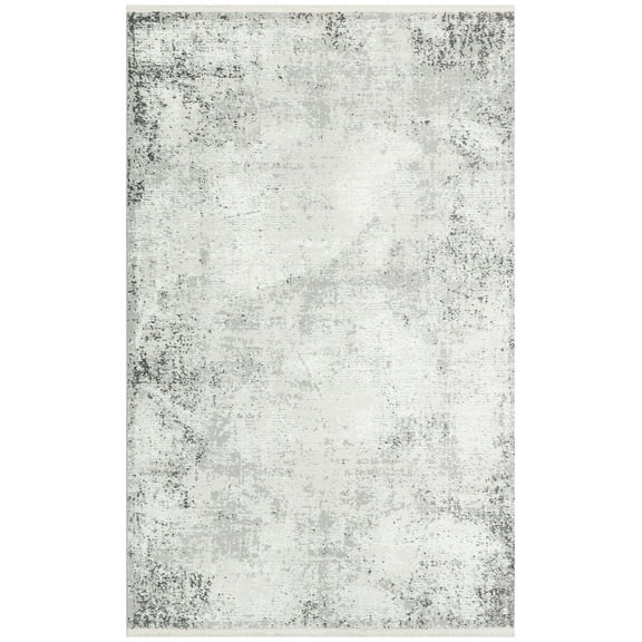 Ob Grey Modern Area Rugs for Living Room Jacquard Textured Modern Rugs Soft Geometric Rug for Bedroom Mid Century Washable Rug Non-Slip Bohemian Carpet Perfect for Dining Room Office Beige