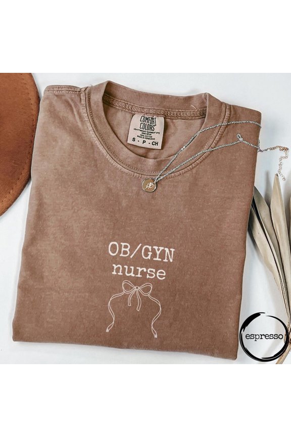 Ob Gyn Nurse Bow Rn Nursing T-Shirt All Size S-3XL