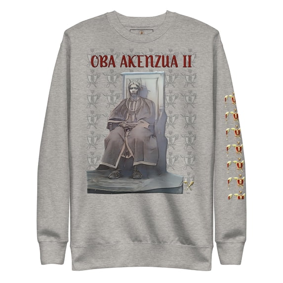 Oba Akenzua II Unisex Premium Sweatshirt - Carbon Grey, M