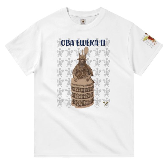 Oba Eweka II Heavyweight Unisex T-Shirt - White