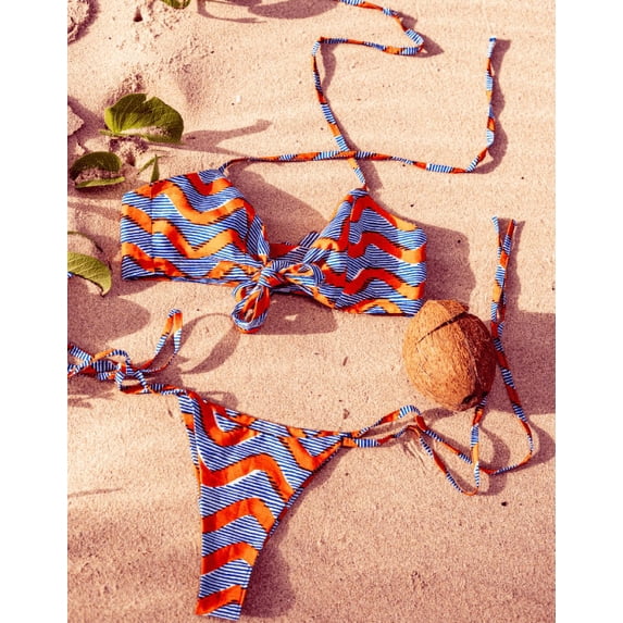 Obaa Front Tie Bikini Set