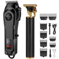 thumbnail image 1 of Obacre Men's Hair Clippers Kit with Corded & Cordless Operation, Adjustable Blade Barber Clippers and Rechargeable Beard Trimmer for Home Haircuts, 1 of 10