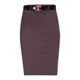 thumbnail image 1 of Obadiah Collection Stretchy Pull on Pencil Skirt for Women with Pockets and Belt(Charcoal , Large), 1 of 4