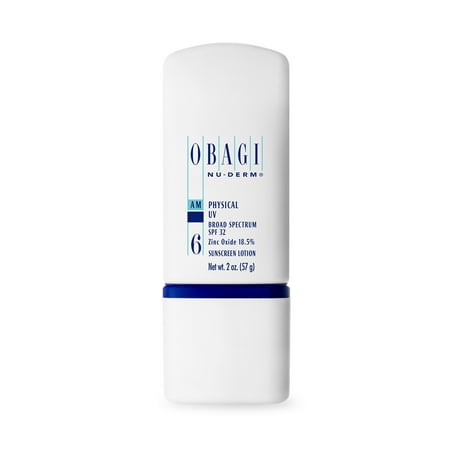 Obagi Nu-Derm Physical UV, Broad Spectrum SP F 32 Suns creen Lot ion, 2 oz.