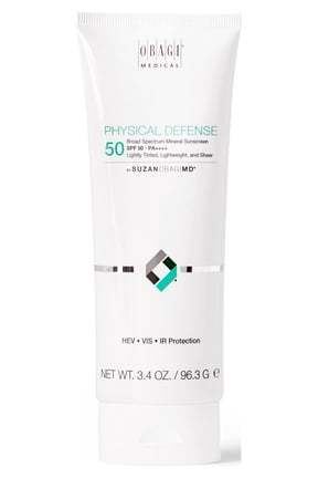 SUZANOBAGIMD Physical Defense Mineral-Based Tinted Sunscreen Lotion, SPF 50, 3.4 oz.