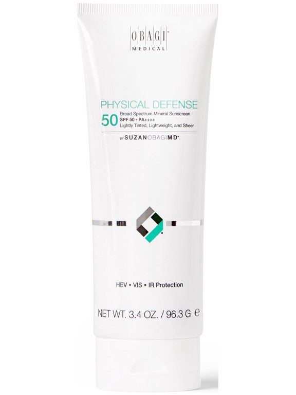 SUZANOBAGIMD Physical Defense Mineral-Based Tinted Sunscreen Lotion, SPF 50, 3.4 oz.