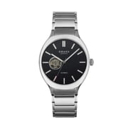 Obaku - Mens Steel 41mm 21-Jewel Kinetic Automatic Movement Watch