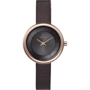 Obaku Womens Classic Black Dial Watch - V146LXVNMN