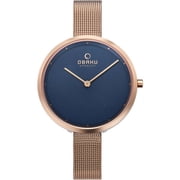 Obaku Womens Classic Blue Dial Watch - V227LXVLMV