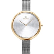 Obaku Womens Classic Silver Dial Watch - V227LXGIMC
