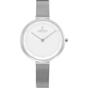 Obaku Womens Classic White Dial Watch - V225LXCIMC