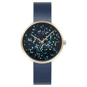 Obaku Womens Glimmer Dark blue Dial Watch - V289LHVLML