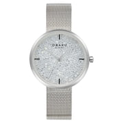Obaku Womens Glimmer White Dial Watch - V289LHCWMC