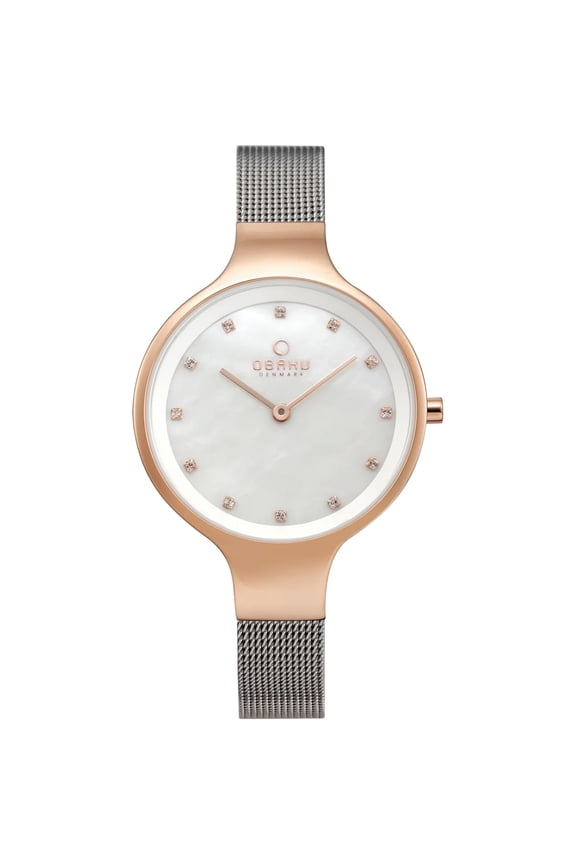 Women's Rose White mother of pearl Dial Watch - V173LXVWMC