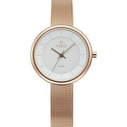 Obaku Womens White Dial Quartz Watch Stainless Steel V206LRVWMV 30m Water Resistant