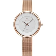 Obaku Womens Lys White Dial Watch - V206LRVWMV