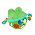 thumbnail interactive-video image 1 of Oball Easy Grasp Jingle & Shake Pal  Infant Toy Rattle, Green, Unisex, Ages 0 Months +, 1 of 8