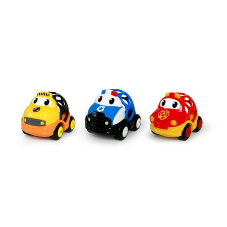 Oball Go Grippers 3-piece Emergency Push Vehicle Set, Ages 18 months +