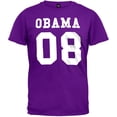 thumbnail image 1 of Obama '08 - Jersey Style Purple T-Shirt, 1 of 1