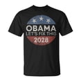 thumbnail image 1 of Obama 2028 3Rd Term Lets Fix This Retro Button Obama 2028 TShirt, 1 of 6