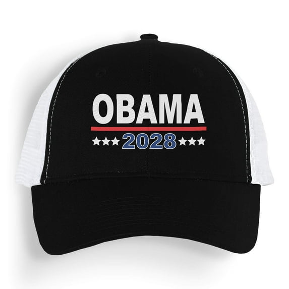 Obama 2028 Hat Barack Obama Trucker Hat Mesh Back Cap Made To Order With Love