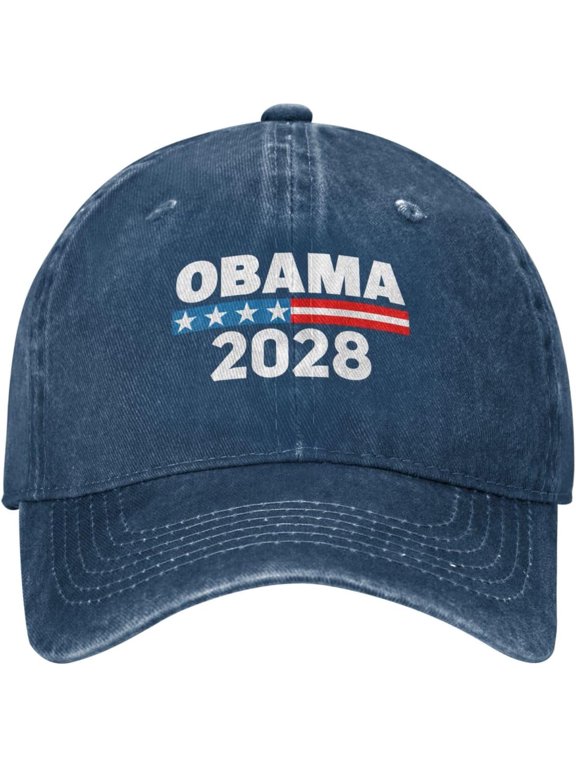 Obama 2028 Hat President Make America Intelligent Again Cap for Men Women Black