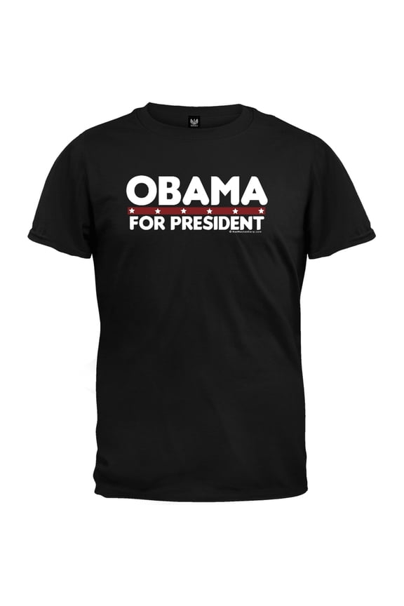 Obama For President Black T-Shirt