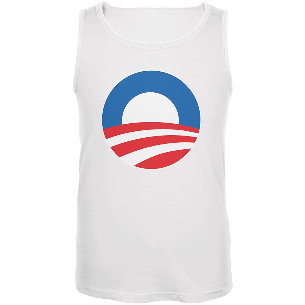 Obama - Large Rising Sun Logo Mens Tank Top White MD - Walmart.com