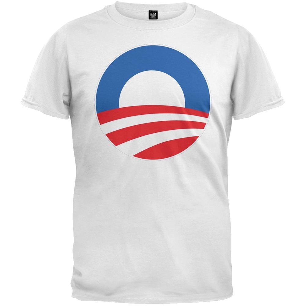 Obama - Large Rising Sun Logo White T-Shirt - Walmart.com