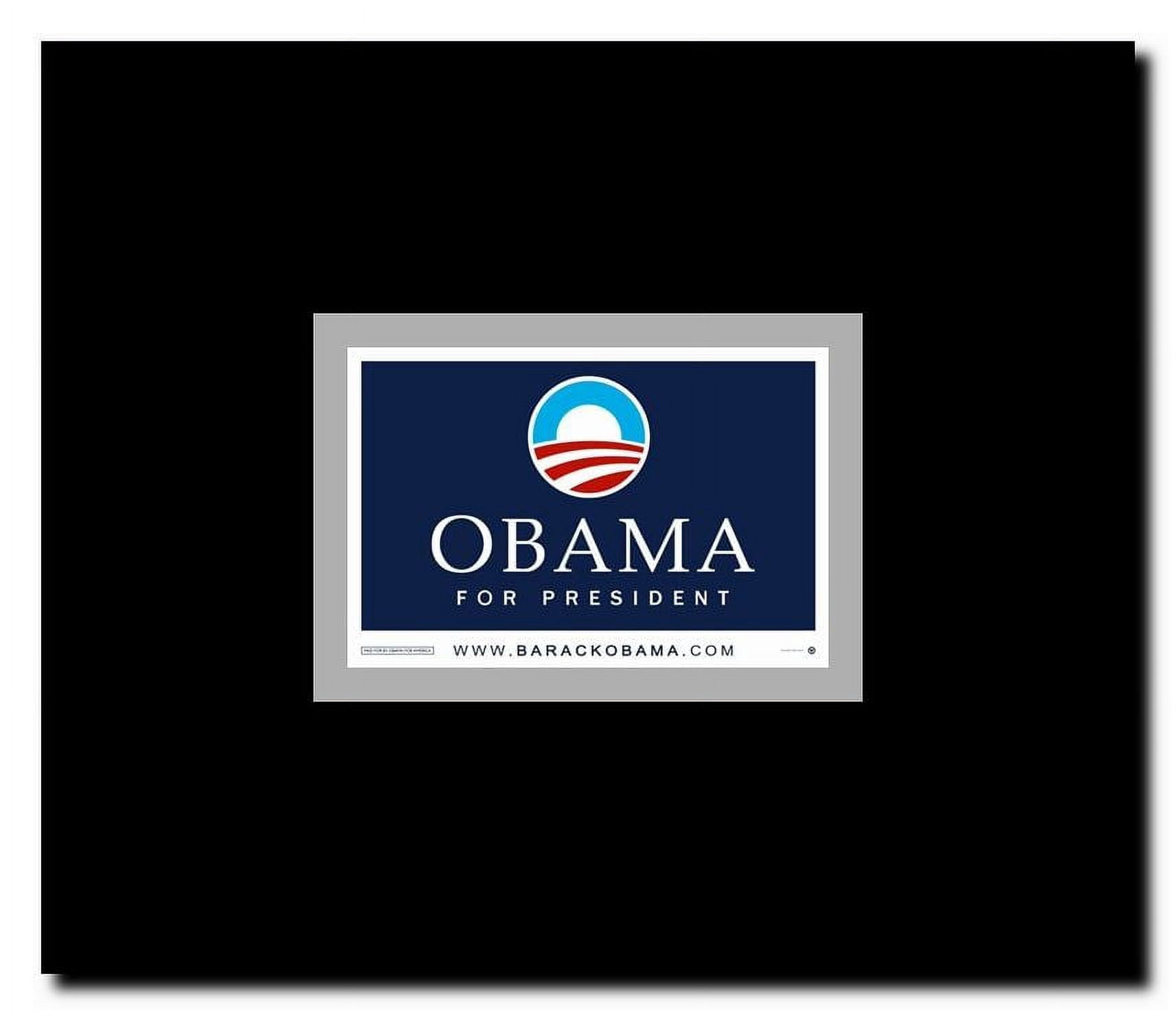 Obama Logo Campaign Poster Framed Movie Poster