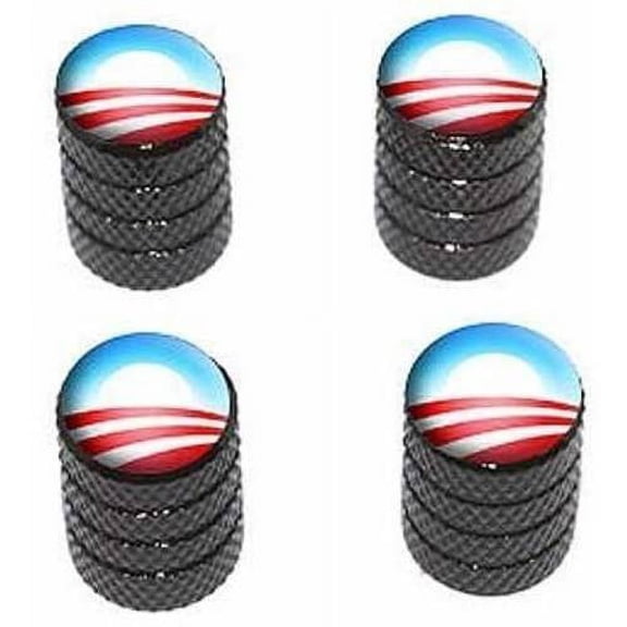 Obama Logo Tire Rim Wheel Aluminum Valve Stem Caps, Multiple Colors
