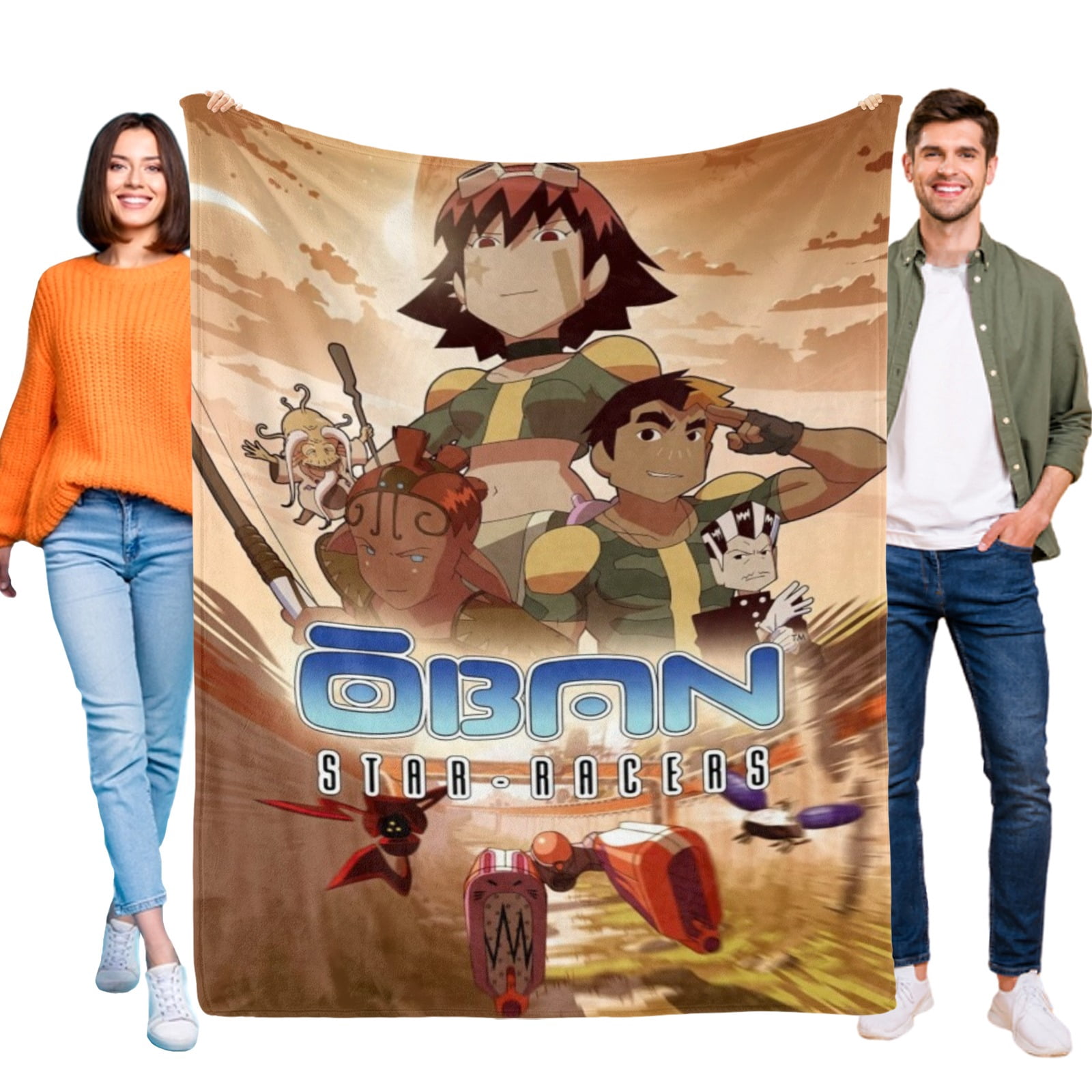 Oban Star Racers Throw Blanket Gifts for Fans Lover Girls Boys Women Present Hoodie Him Bed 40"x50"