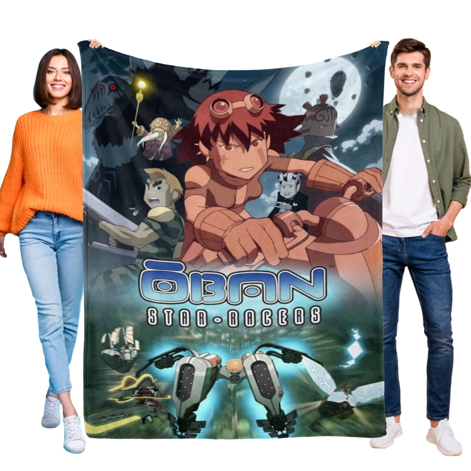 Oban Star Racers Throw Blanket Gifts for Fans Lover Girls Boys Women Present Hoodie Him Bed 50"x60"