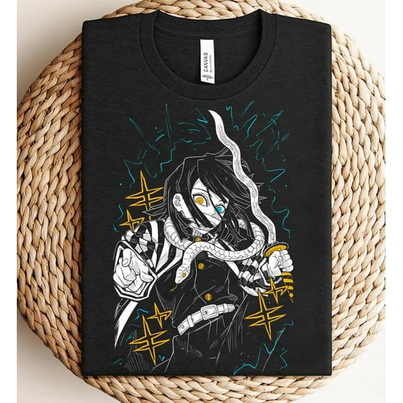 Obanai Iguro Shirt, Demon Slay T-Shirt, Gift For Him, Gift For Her, Anime Graphic Tees, Fire Style Shirt