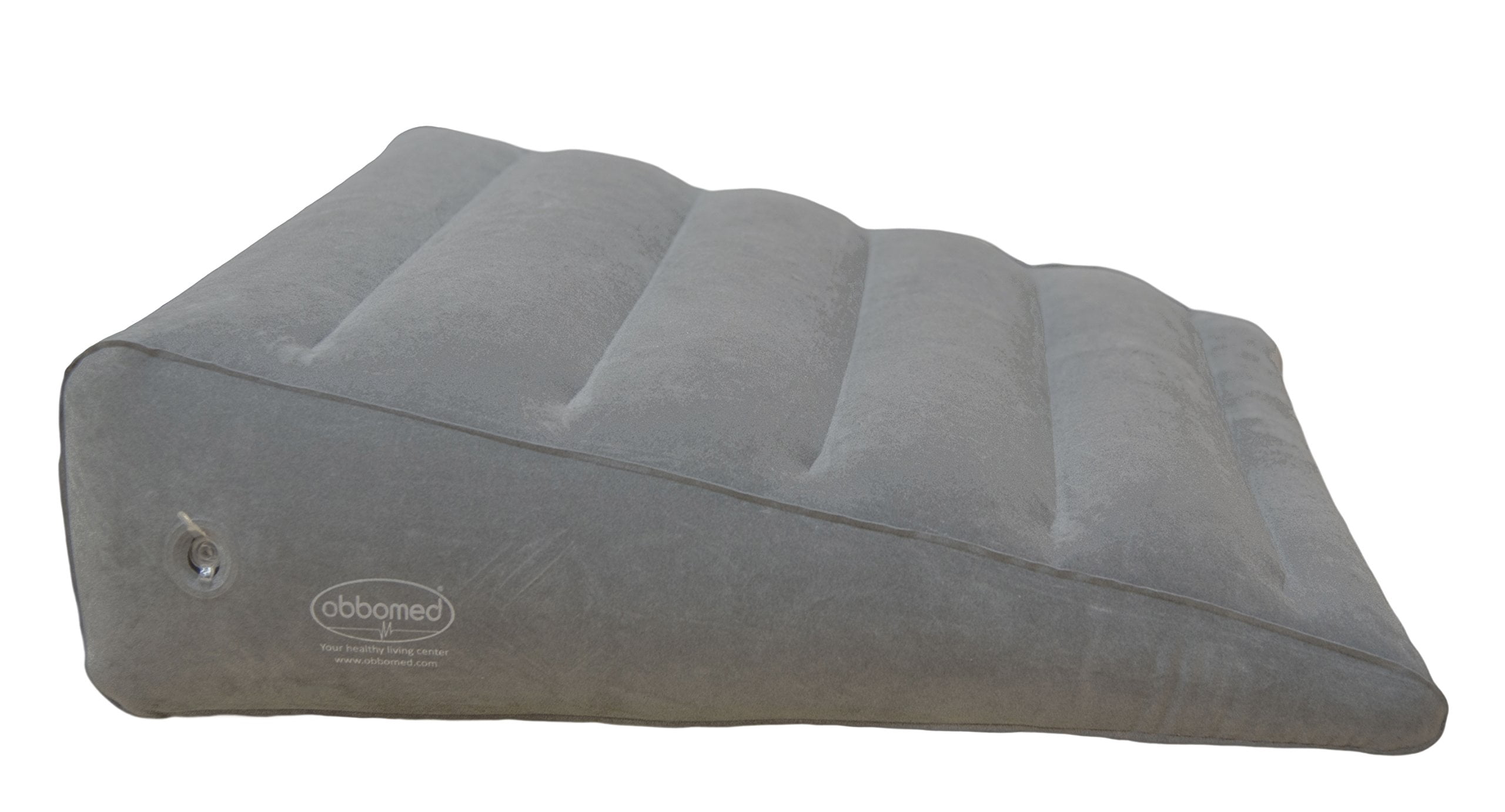 obbomed wedge pillow ObboMed HR-7510 Inflatable Portable Bed Wedge Pillow with Velour