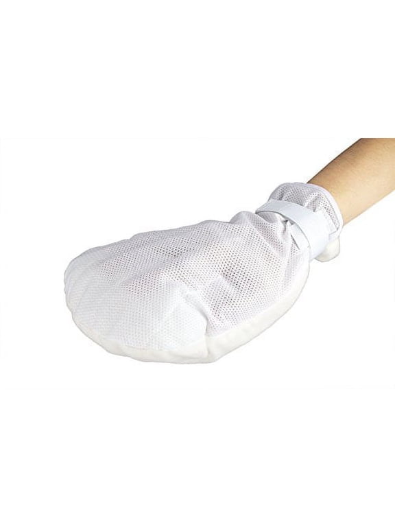 MB-1290N One Pair of Finger Control Mitt Protection Gloves - Protective Gloves with Hook and Loop Closure - Support Medical Treatments-Prevent Self-Harm-1 Pair